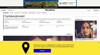 
                            9. Carlsbergfondet: Company Profile - Bloomberg