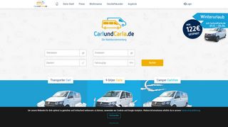 
                            13. CarlundCarla.de Transporter und Kleinbusse günstig mieten.