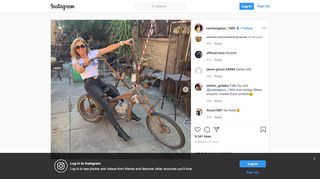 
                            13. Carmen Geiss on Instagram: “My little Bicycle    Dann mache ich heute ...