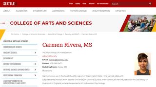 
                            12. Carmen Rivera, MS - Seattle University