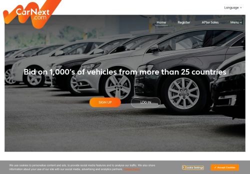 
                            3. CarNext Marketplace: Homepage