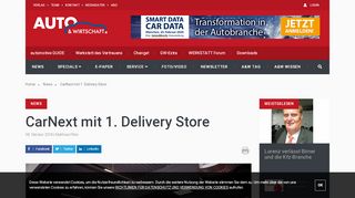 
                            12. CarNext mit 1. Delivery Store | AUTO & Wirtschaft