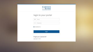 
                            9. Carnick & Kubik | Login to your account - ClientView