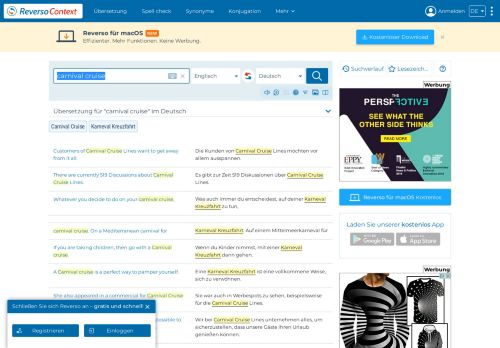 
                            10. carnival cruise - Deutsch Übersetzung - Englisch Beispiele | Reverso ...