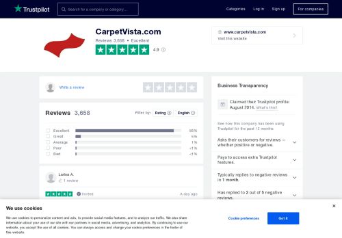 
                            11. CarpetVista.com Reviews | Read Customer Service Reviews of ...