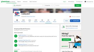
                            12. CARQUEST Employee Benefits and Perks | Glassdoor