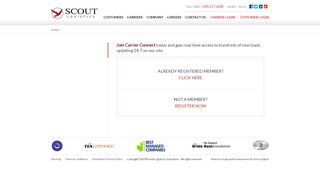 
                            12. Carrier Connect login - Scout Logistics