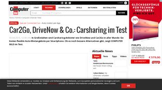 
                            13. Carsharing: Car2Go & Co. im Test - COMPUTER BILD