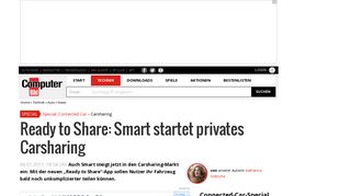 
                            7. Carsharing: Ready to Share von Smart - COMPUTER BILD