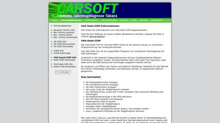 
                            2. Carsoft M.F.T - VAG Dash-COM Informationen