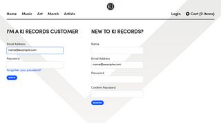 
                            7. Cart - Login – Ki Records