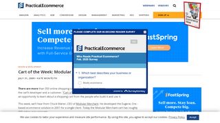 
                            8. Cart of the Week: Modular Merchant | Practical Ecommerce