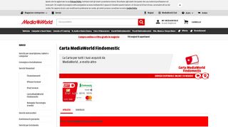 
                            12. Carta MediaWorld Findomestic - Mediaworld.it