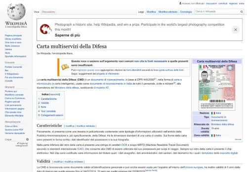 
                            8. Carta multiservizi della Difesa - Wikipedia