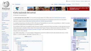 
                            6. Carta nazionale dei servizi - Wikipedia