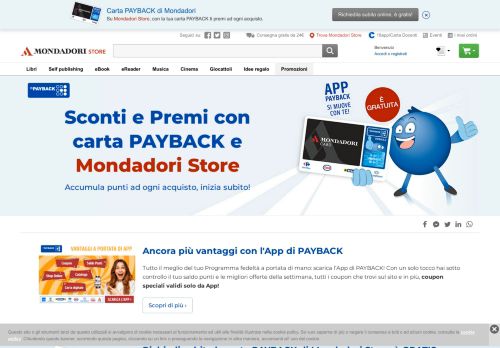 
                            11. Carta PAYBACK di Mondadori, guadagna punti e premiati ad ogni ...