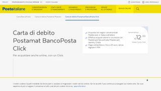 
                            4. Carta Postamat BancoPosta Click - Poste Italiane