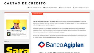 
                            8. CARTÃO AGIPLAN DICAS DE COMO SOLICITAR - Cartão de Crédito