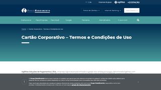 
                            6. Cartão Corporativo - Termos e Condições de Uso - Banco Rendimento