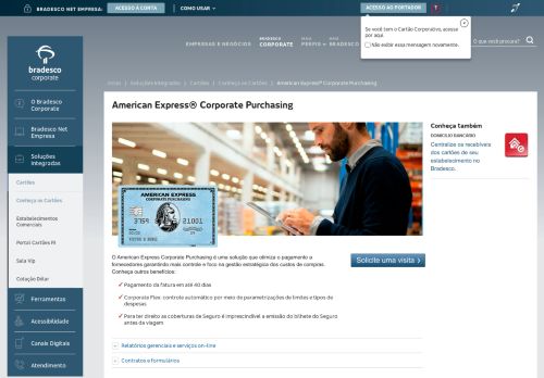 
                            7. Cartão de Crédito American Express® Corporate Purchasing