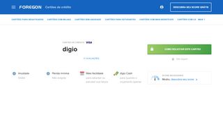 
                            10. Cartão de Crédito Digio Visa - Solicitar Cartão de Crédito - Foregon