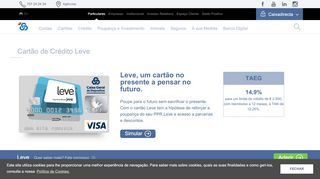 
                            6. Cartão de Crédito Leve :: Mais poupança do seu PPR - CGD