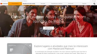 
                            4. Cartão de crédito Mastercard Platinum | Cartão ideal para viagens