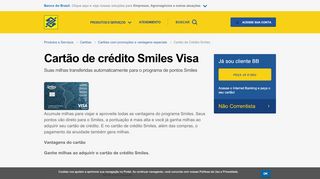 
                            8. Cartão de Crédito Smiles - Você | Banco do Brasil