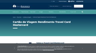 
                            5. Cartão de Viagem Rendimento Travel Card Mastercard - Banco ...