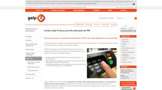 
                            7. Cartão Galp Frota já permite alteração de PIN - Galp