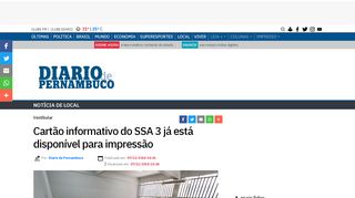 
                            6. Cartão informativo do SSA 3 já está disponível para impressão | Local ...