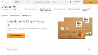 
                            10. Carte de crédit Banque Migros Or | Viseca Card Services