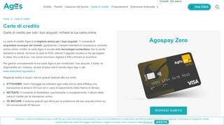 
                            7. Carte di Credito Agos: richiedi le tue Carte Revolving Online