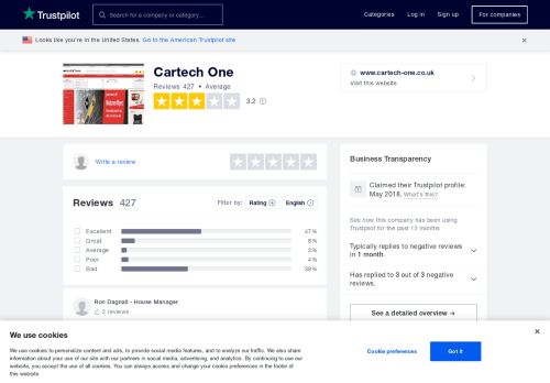 
                            10. Cartech One Reviews | Read Customer Service Reviews of www ...