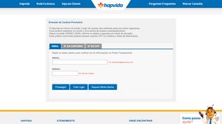 
                            6. Carteira Online - Hapvida - Plano de Saúde