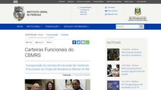 
                            12. Carteiras Funcionais do CBMRS - IGP-RS