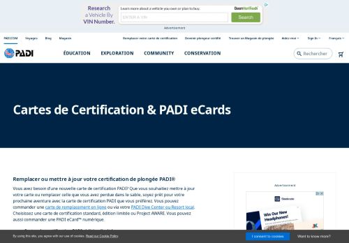 
                            6. Cartes de Certification & PADI eCards | PADI