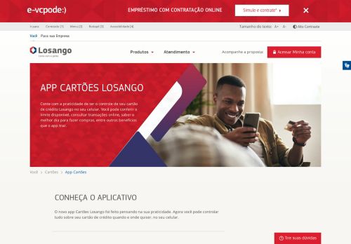 
                            7. Cartões de Crédito: App Cartões | Losango