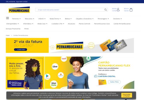 
                            2. Cartões de Crédito Pernambucanas