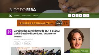 
                            13. Cartões dos candidatos do SSA 1 e SSA 2 da UPE estão disponíveis ...