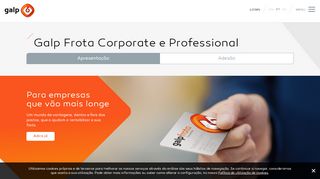 
                            2. Cartões Galp Frota - Corporate e Professional | Galp