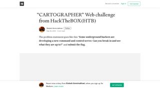 
                            4. “CARTOGRAPHER” Web challenge from HackTheBOX(HTB ... - Medium