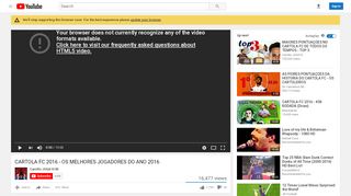
                            7. CARTOLA FC 2016 - OS MELHORES JOGADORES DO ANO 2016 ...