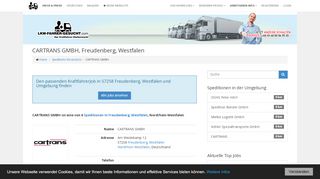 
                            4. CARTRANS GMBH - Lkw Fahrer gesucht