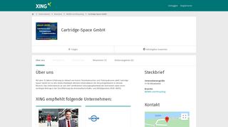 
                            8. Cartridge-Space GmbH als Arbeitgeber | XING Unternehmen