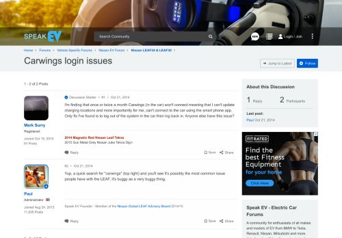 
                            9. Carwings login issues | Speak EV - Electric Car Forums