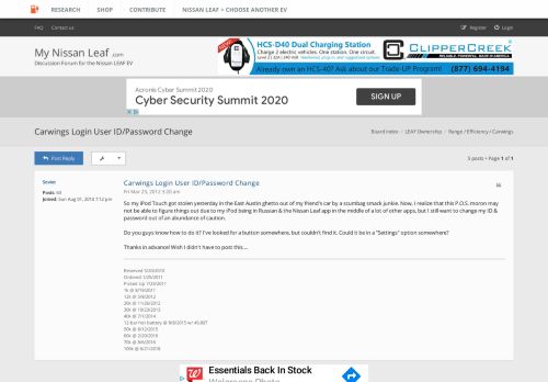 
                            7. Carwings Login User ID/Password Change - My Nissan Leaf Forum