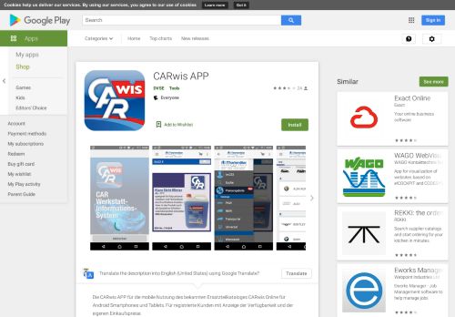 
                            4. CARwis APP – Apps bei Google Play