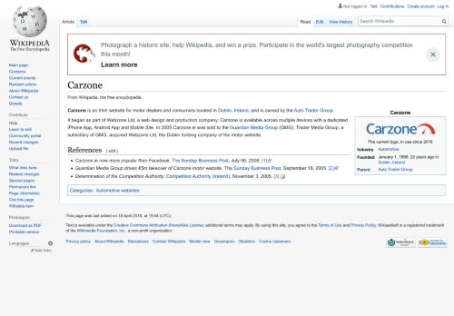 
                            12. Carzone - Wikipedia