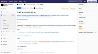 
                            4. CAS authentication (#4092) · Issues · GitLab.org / GitLab Community ...